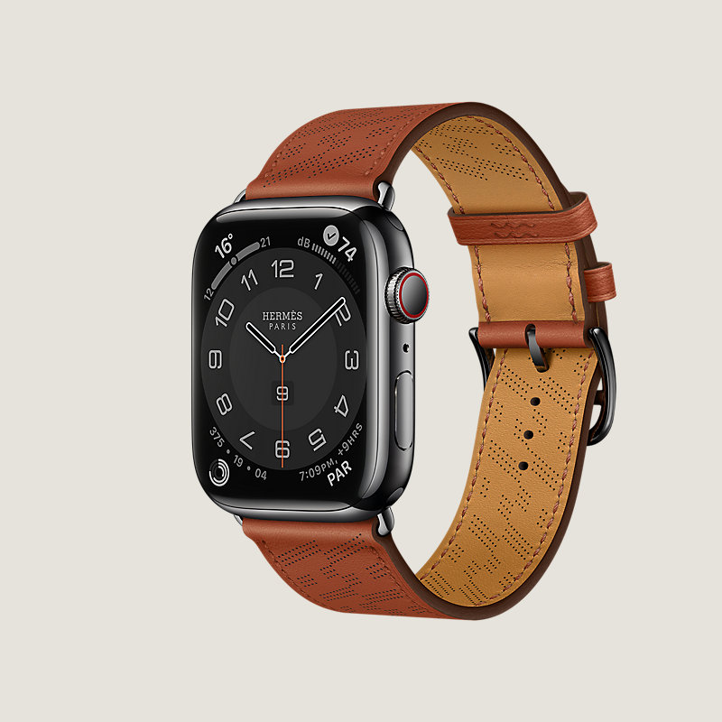 HERMES Apple Watch series 8 スペースブラック - 時計